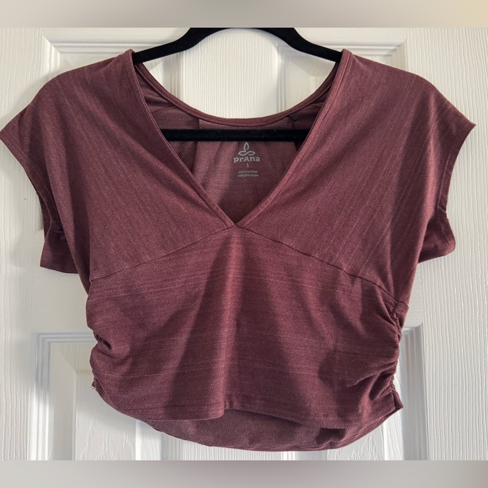 EUC - Prana - Cinched Yoga Crop Top